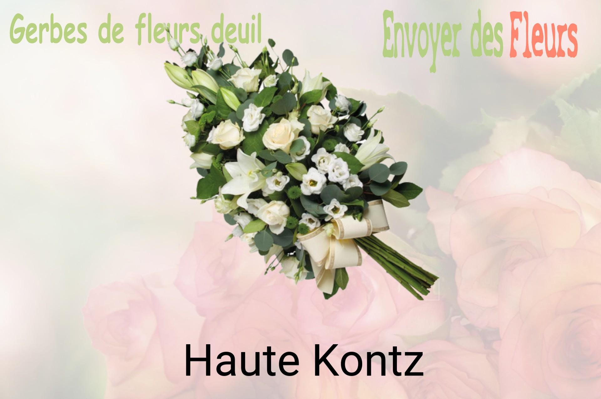 Gerbe de fleurs de deuil livrée à Haute-Kontz